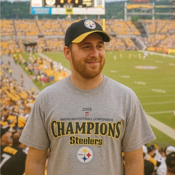 Pittsburgh Steelers, 2005 AFC Champions T-Shirt Size XL No Tags #NFL #Steelers - Picture 2 of 2